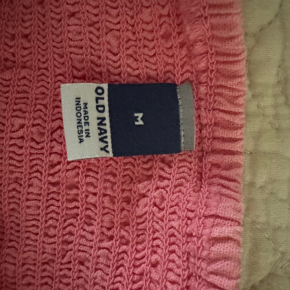 Women’s hot pink smock linen dress
